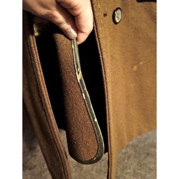 Vintage Wool A Robert Lewis Idea Size 36 Coat Camel/Brown - Picture 9 of 10